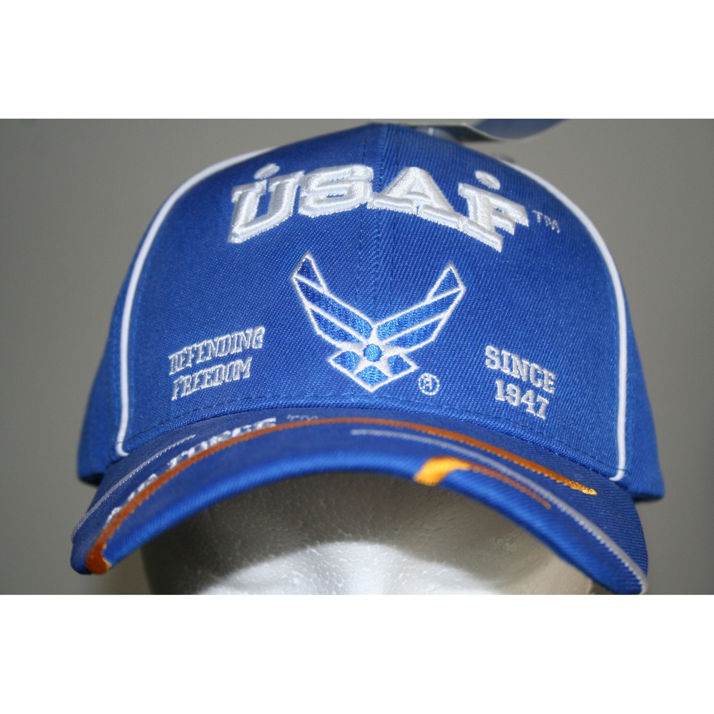 US Air Force Blue Embroidered Hat USAF Defending Freedom Since 1947 Baseball Cap
